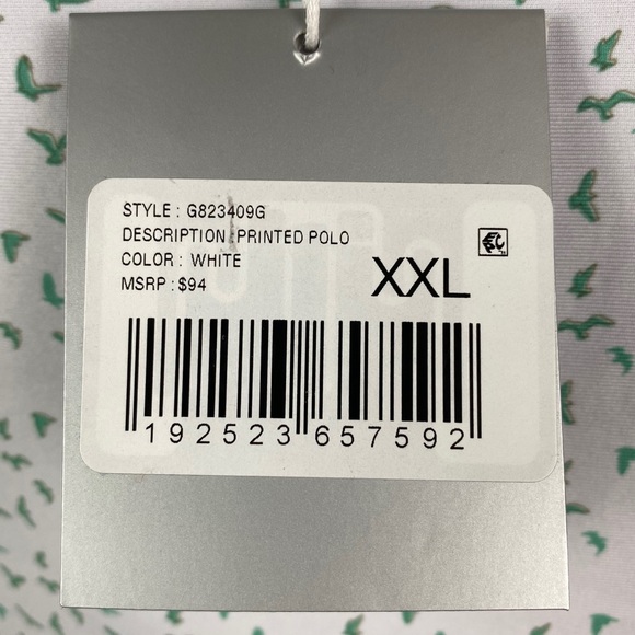 NEW Hickey Freeman Stretch Golf Polo Birds XXL $94 - Picture 4 of 9